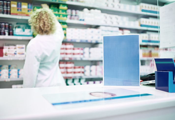 Pharmacy counter