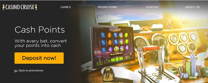casino cruise cash points