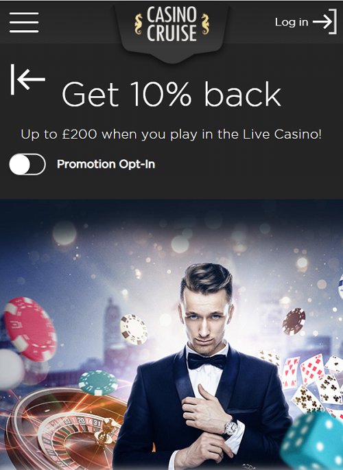casino cruise live cashback